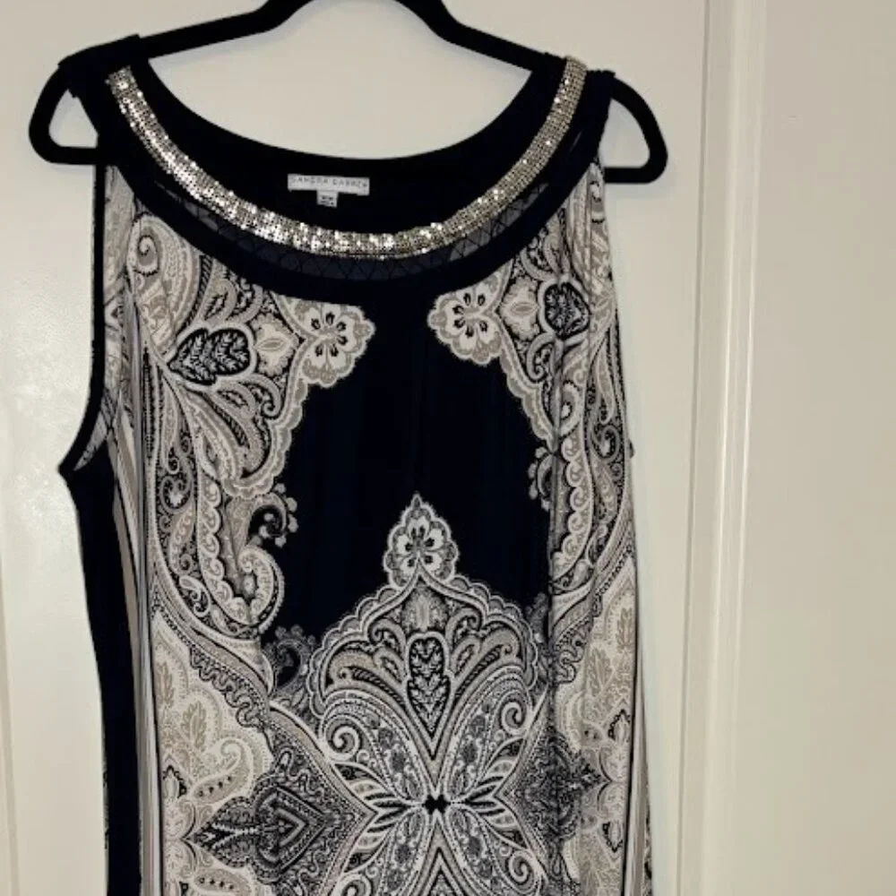 Sandra Darren Elegant Cocktail Dress Size 16w - Picture 2 of 4